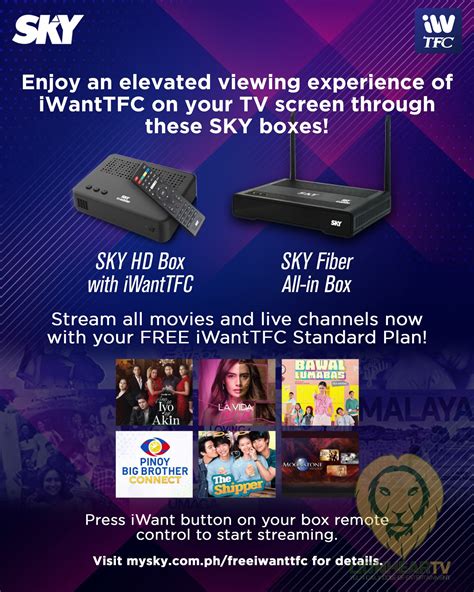 iwanttfc subscription|SKY postpaid subscribers get free iWantTFC standard plan.